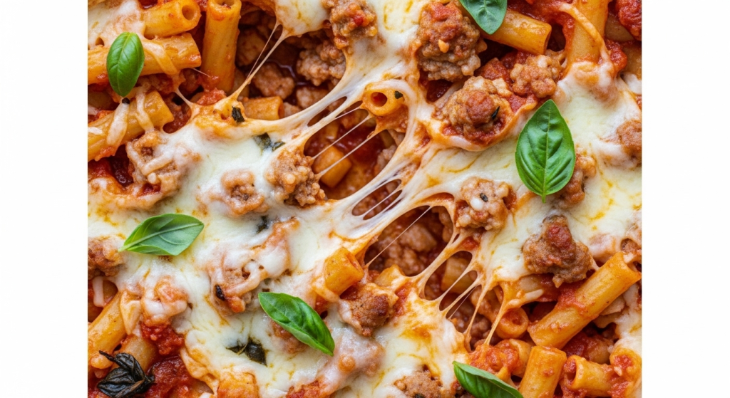 Best Savor Hearty Baked Ziti with Italian Sausage & Mozzarella