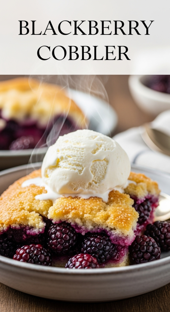 Blackberry Cobbler: A Sweet Slice of Summer’s Best Fruit