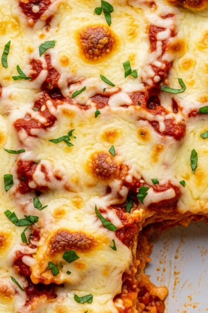 Cheesy Ravioli Lasagna Bake No-Boil Easy Dinner Hack