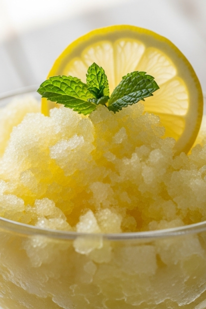 Chill Out with Zesty Sicilian Lemon Granita Delights : Authentic recipe