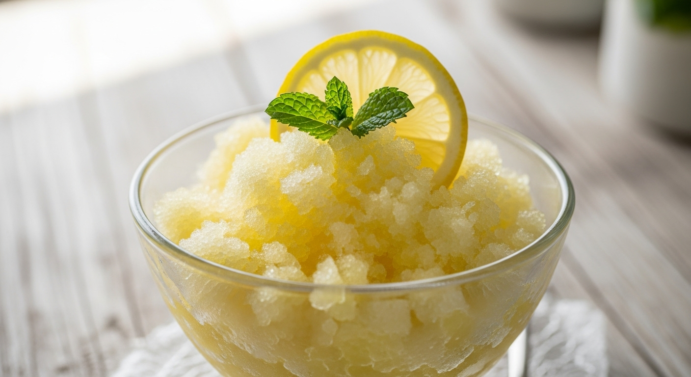 Chill Out with Zesty Sicilian Lemon Granita Delights : Authentic recipe
