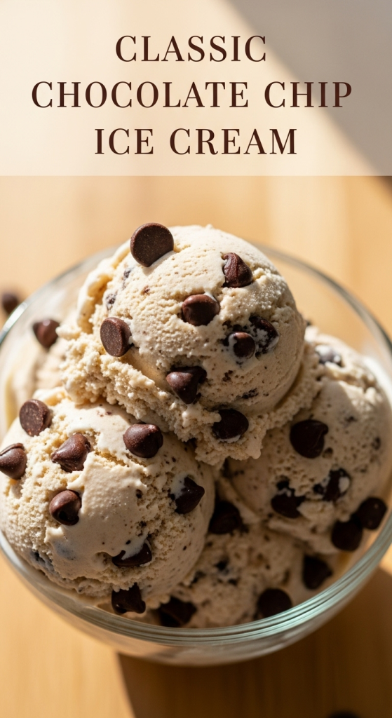 Classic Chocolate Chip Ice Cream: Indulge in the Timeless Delight