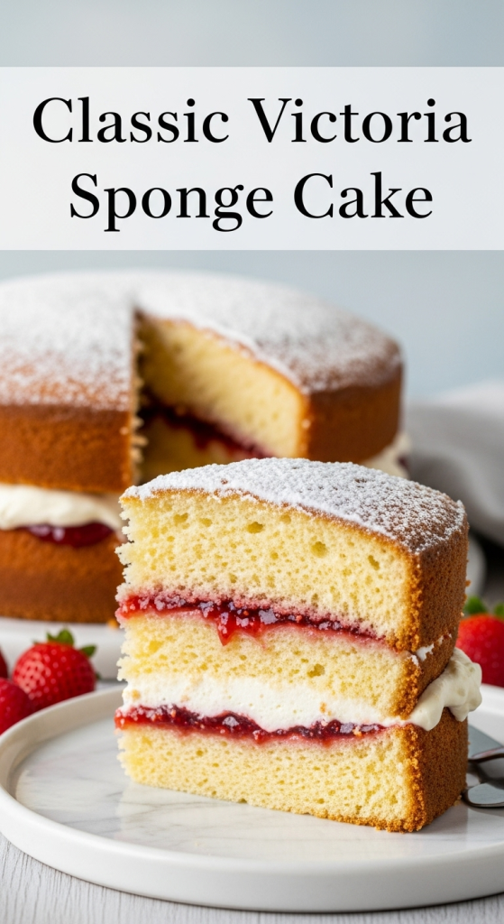 Classic Victoria Sponge Cake Jam and Cream Delight Unveiled