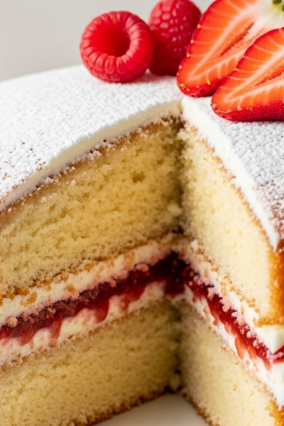Classic Victoria Sponge Cake Jam and Cream Delight Unveiled