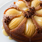Cozy Winter Spiced Pear Upside-Down Cake Delight