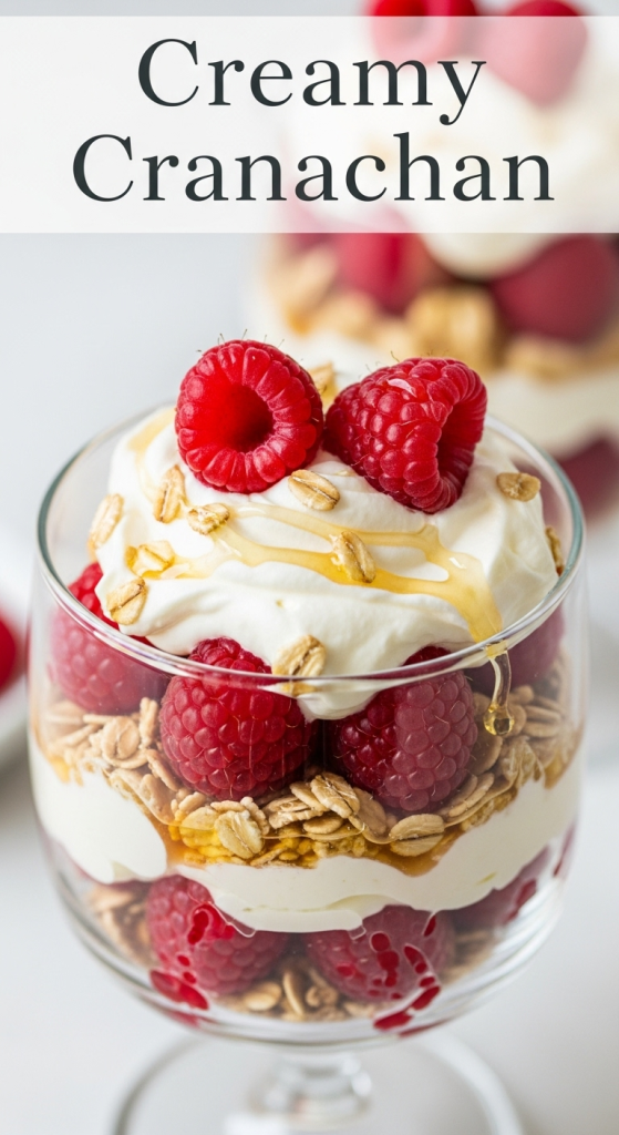 Create a hCreamy Cranachan A Delightful Oat, Honey & Raspberry Trea 