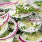 Creamy Cucumber and Onion Salad Recipe: Refreshing Delight