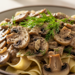 Creamy Vegan Mushroom Stroganoff Delight