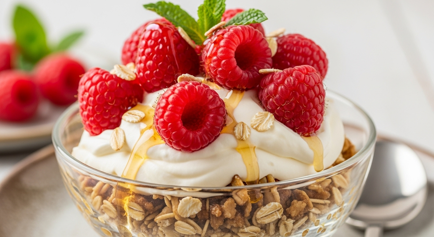 Create a hCreamy Cranachan A Delightful Oat, Honey & Raspberry Trea