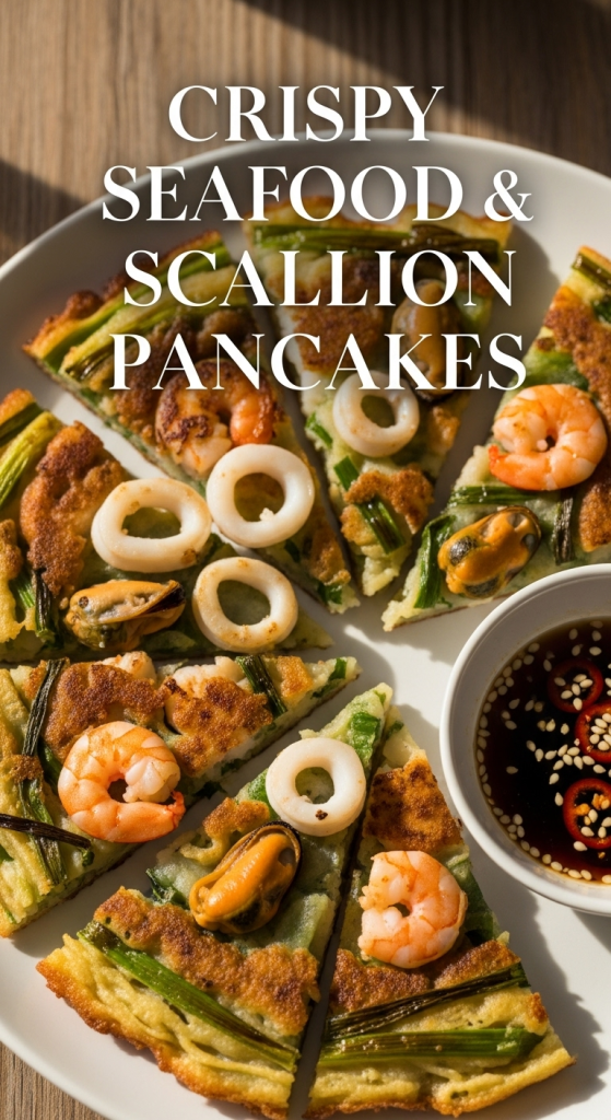 Crispy Seafood & Scallion Pancakes: A Flavorful Delight
