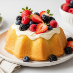 Decadent Angel Food Cake with Lush Fresh Berries Bliss