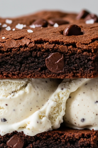 Decadent Brownie Ice Cream Sandwiches: A Sweet Delight