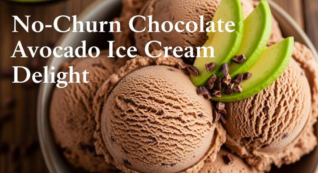 Decadent No-Churn Chocolate Avocado Ice Cream Delight