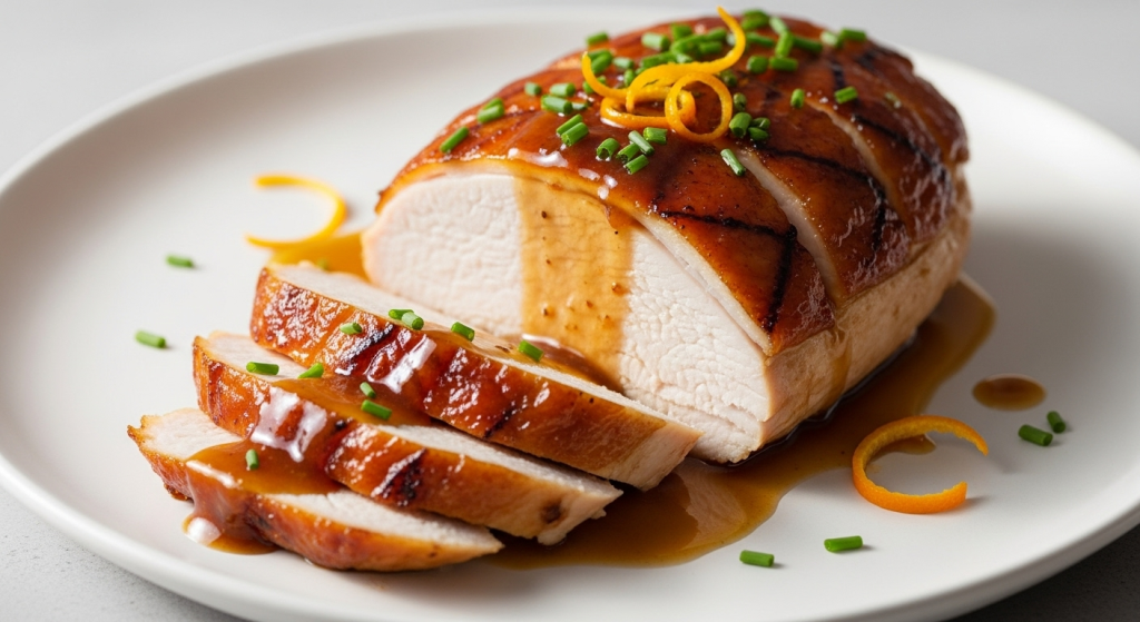 Delicious Glazed Turkey Breast Recipe Whit Savory Soy & Ginger