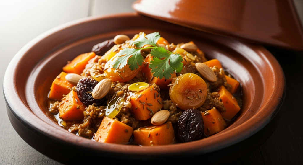 Delicious Sweet Potato Tagine with Apricots & Almonds: A Flavorful Journey