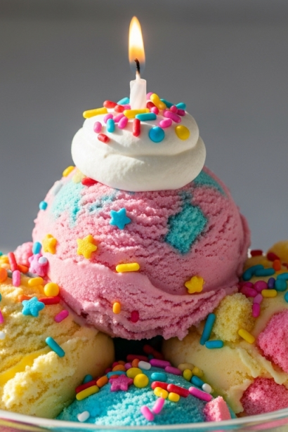Easy Birthday Cake Ice Cream with Sprinkles: The Sweet Scoop