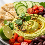 Easy and Zesty Green Harissa Hummus Plates: Brighten Your Table