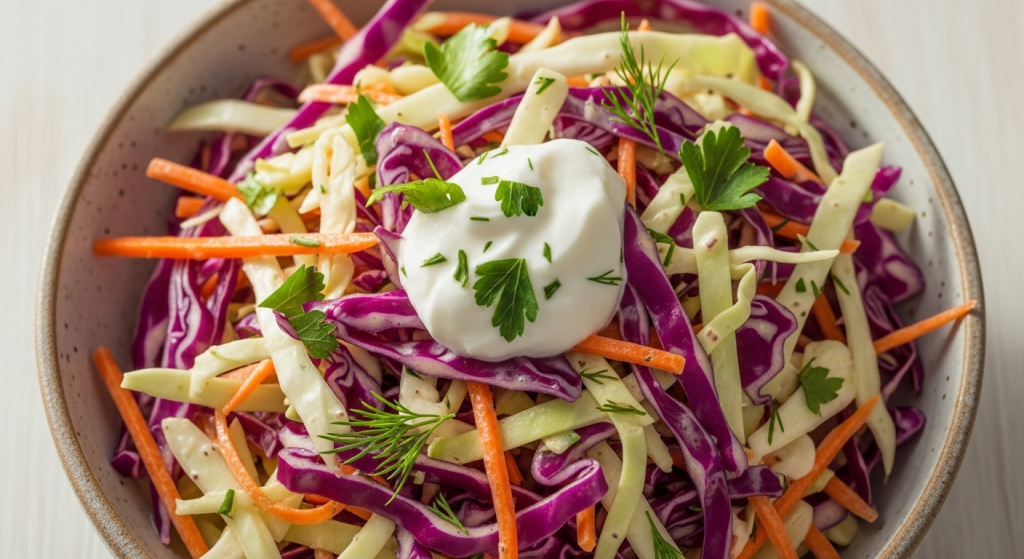 Healthy Coleslaw with Greek Yogurt Twist: Crisp & Creamy