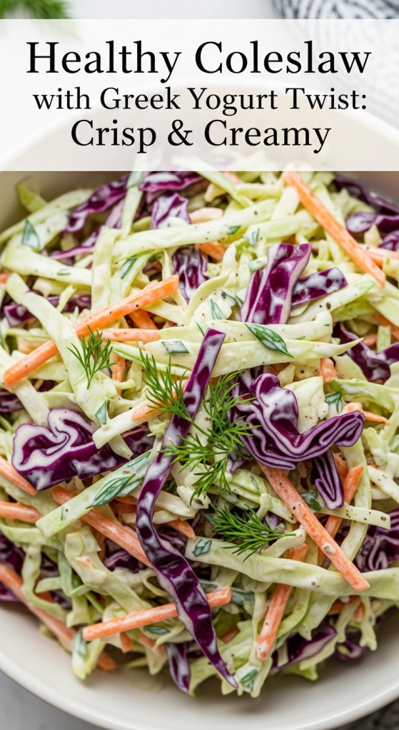 Healthy Coleslaw with Greek Yogurt Twist: Crisp & Creamy