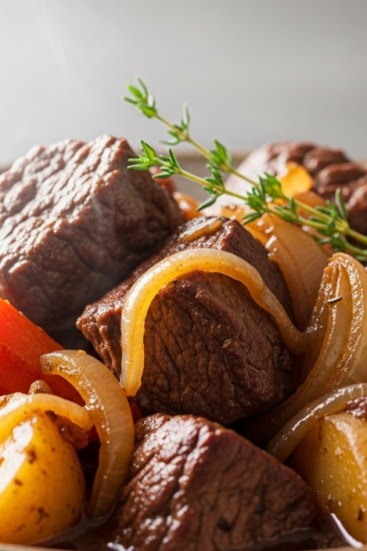 Hearty Onion Beef Stew Without Beer: A Best Flavorful Twist