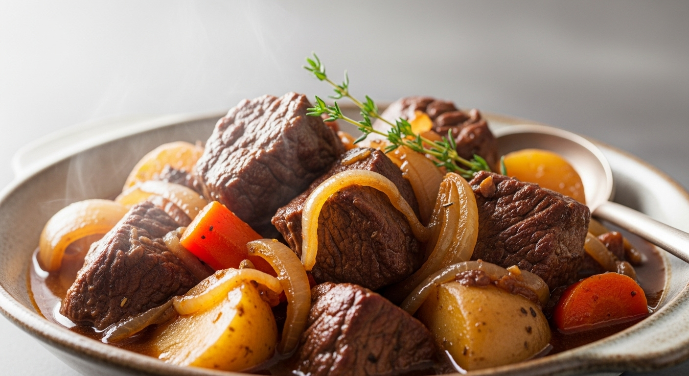 Hearty Onion Beef Stew Without Beer: A Best Flavorful Twist