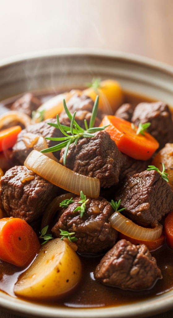 Hearty Onion Beef Stew Without Beer: A Best Flavorful Twist