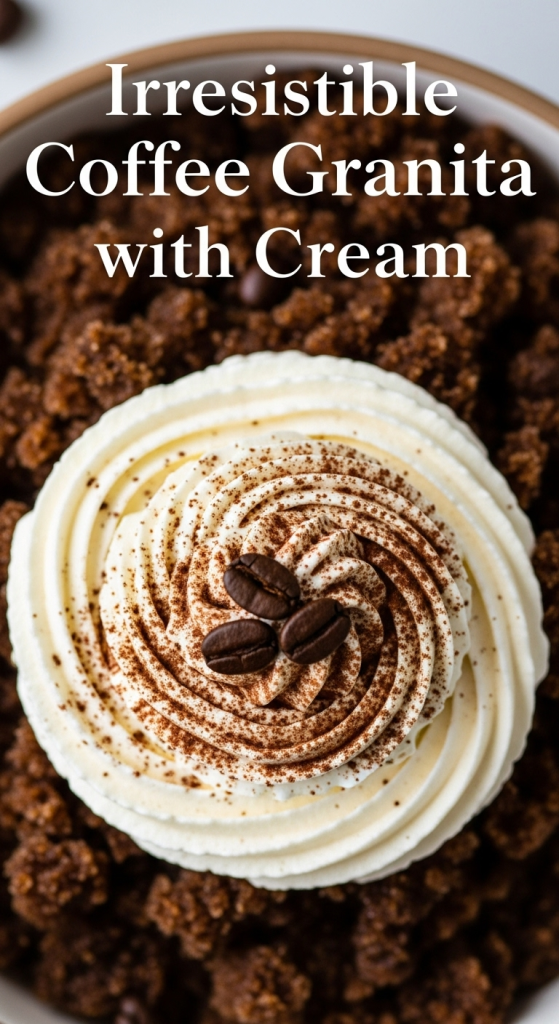 How to Make a Irresistible Coffee Granita with Cream: Chill & Thrill