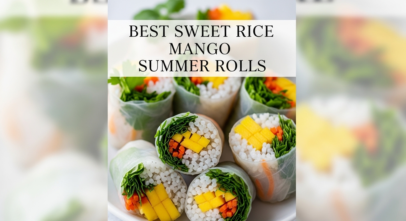 How to Make the Best Sweet Rice Mango Summer Rolls: Tropical Delight