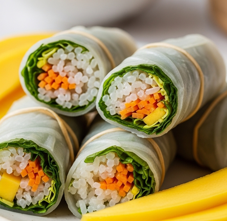 How to Make the Best Sweet Rice Mango Summer Rolls: Tropical Delight