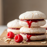 Irresistible Almond Meringue Cookies with Raspberry Filling