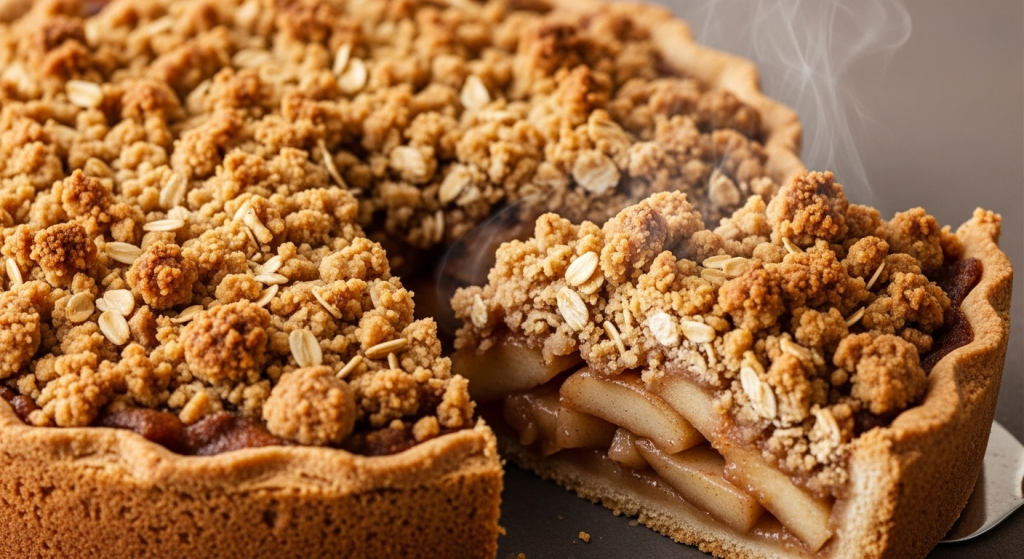 Irresistible Apple Crumble Pie with Crunchy Streusel Top