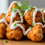 Irresistible Crispy Air Fryer Buffalo Cauliflower with Zesty Ranch Twist
