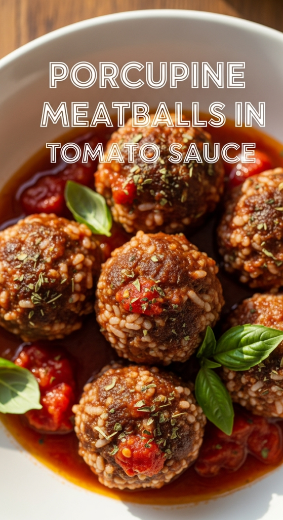 Irresistible Porcupine Meatballs in Tomato Sauce: A Hearty Classic Recipe