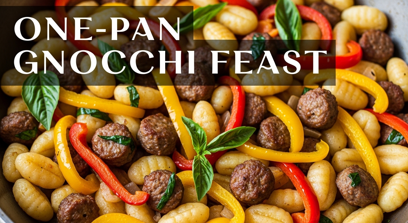 One-Pan Gnocchi Feast: Sausage & Bell Peppers Magic