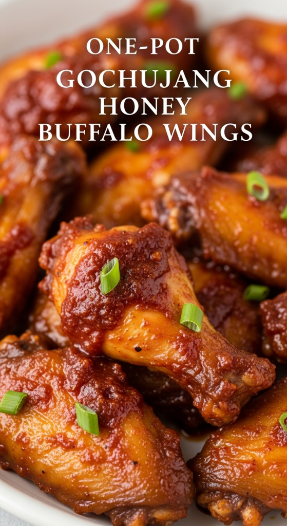 One-Pot Gochujang Honey Buffalo Wings: Bold Flavor Made Easy