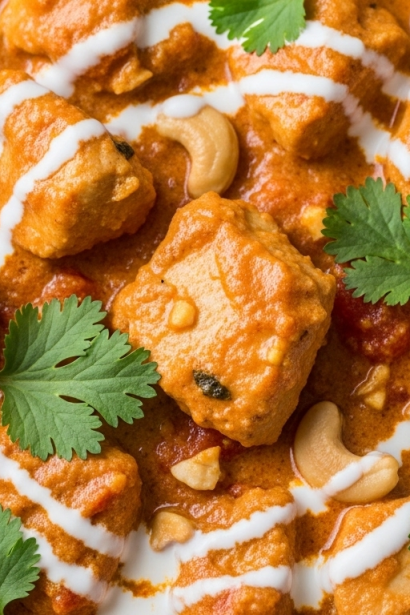 Rich & Creamy Tomato Cashew Chicken Curry: Tikka Masala Twist
