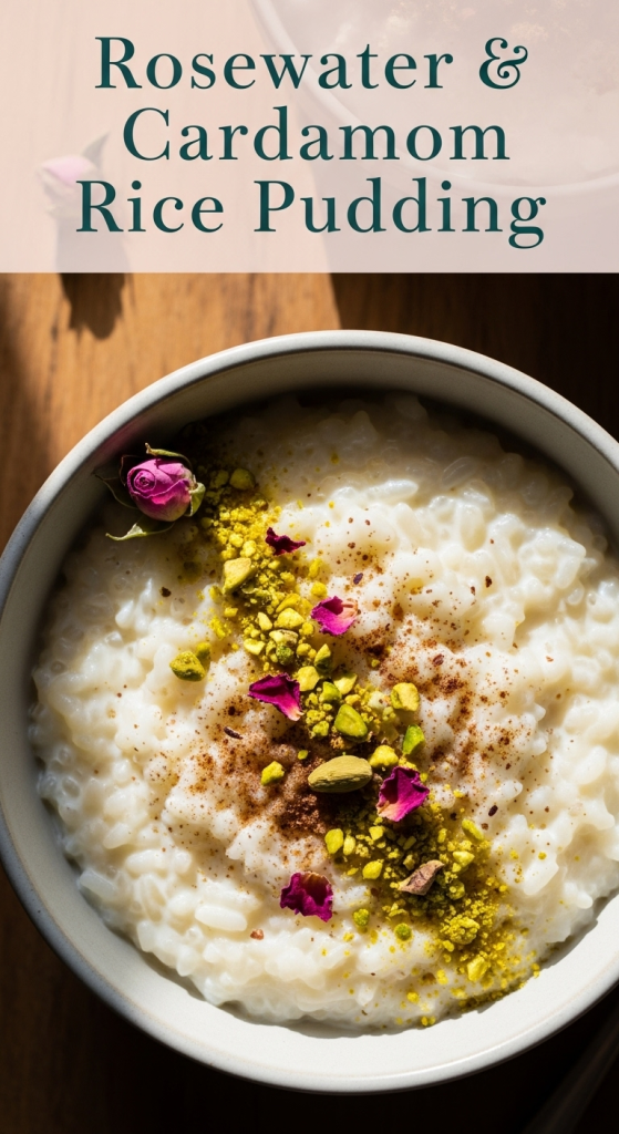 Rosewater & Cardamom Rice Pudding Recipe: Aromatic Indulgence