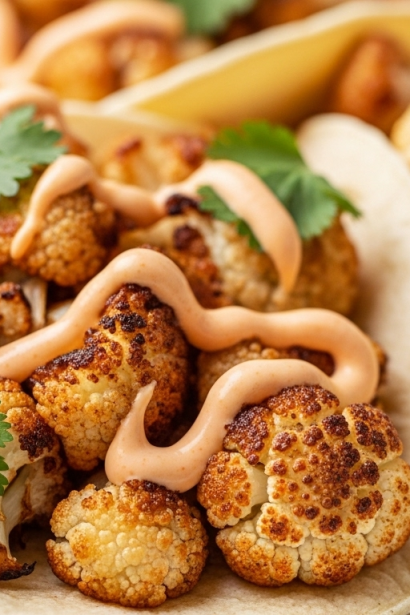 Savor Roasted Cauliflower Tacos with Spicy Chipotle Aioli