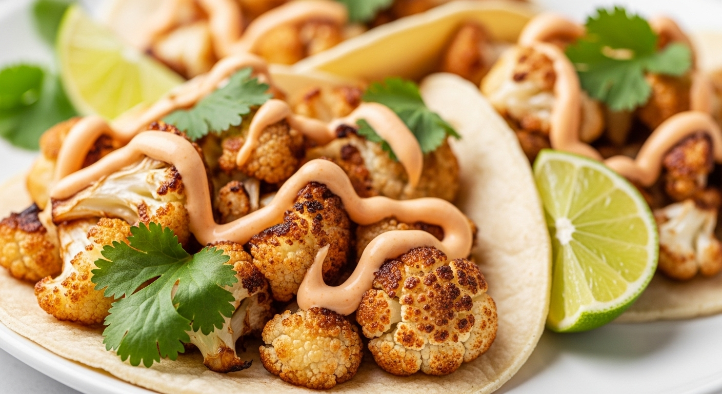 Savor Roasted Cauliflower Tacos with Spicy Chipotle Aioli