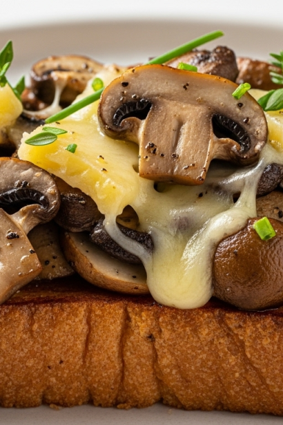 Savor Savory French Toast: Mushrooms & Gruyere Delight
