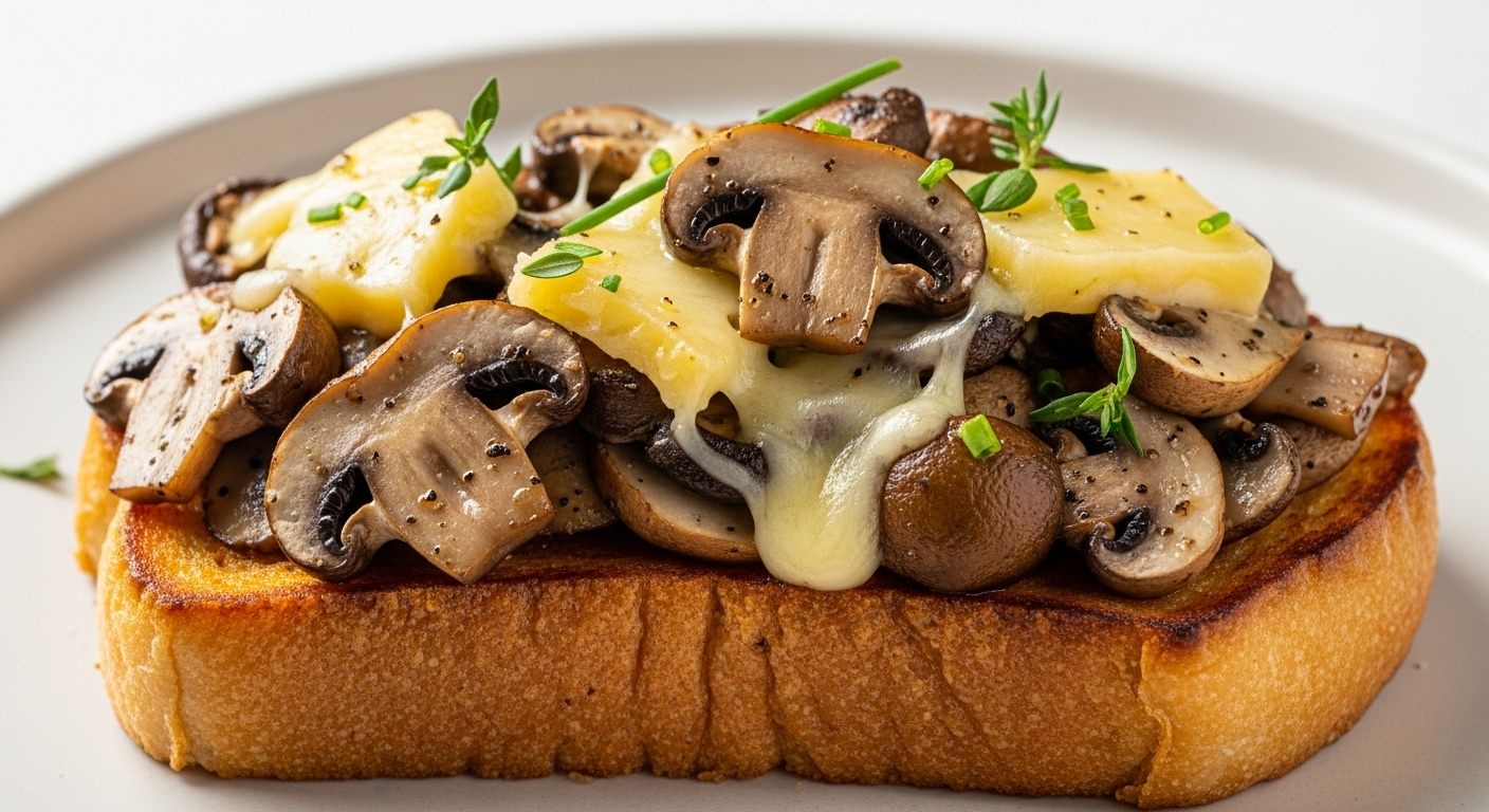 Savor Savory French Toast: Mushrooms & Gruyere Delight