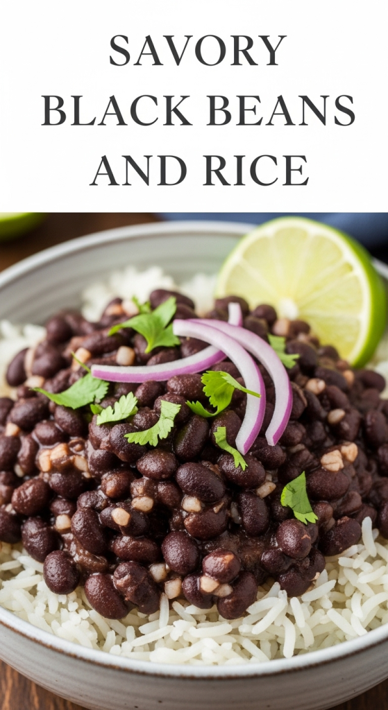 Irresistible Savory Black Beans and Rice A Flavorful Staple Dish 
