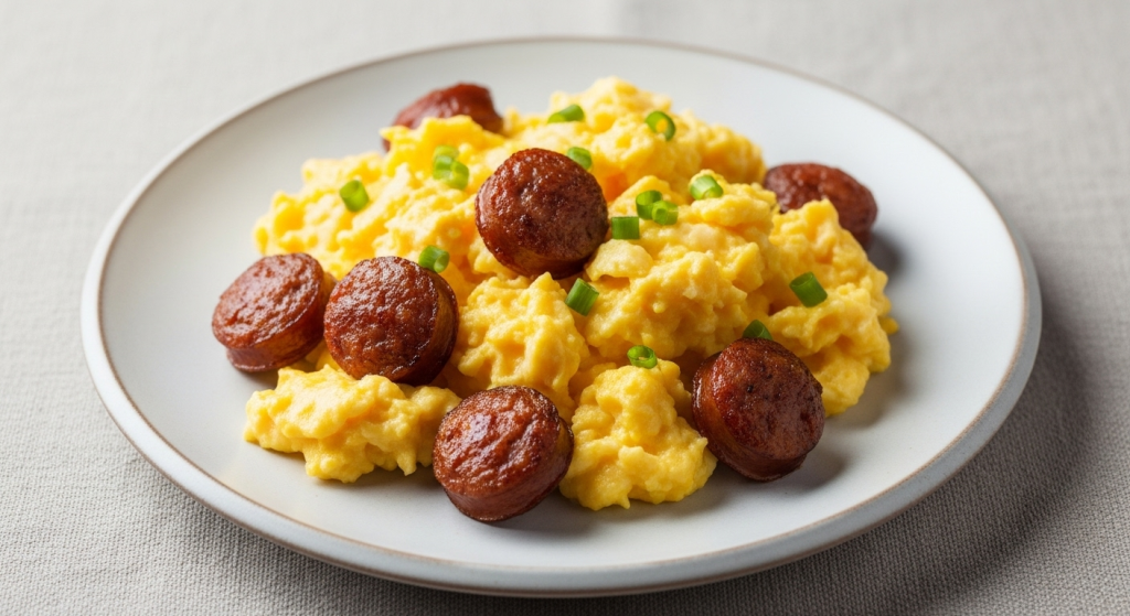 Savory Scrambled Eggs & Sausage Delight: Best Breakfast or Dinner