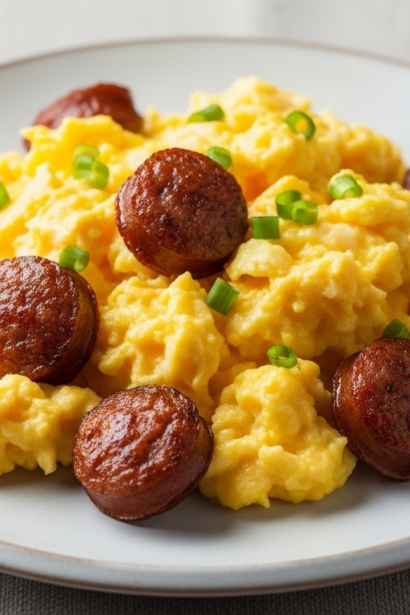 Savory Scrambled Eggs & Sausage Delight: Best Breakfast or Dinner