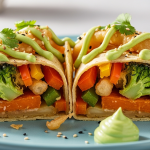 Secret of Crispy Tempura Veggie Tacos with Zesty Wasabi Mayo Twist