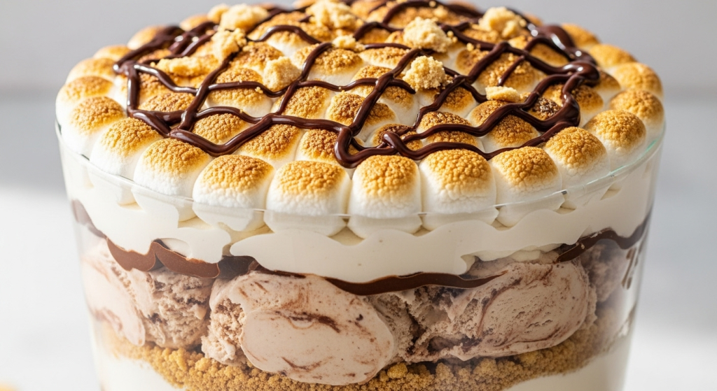 S’mores Ice Cream Delight: Toasted Marshmallows Magic