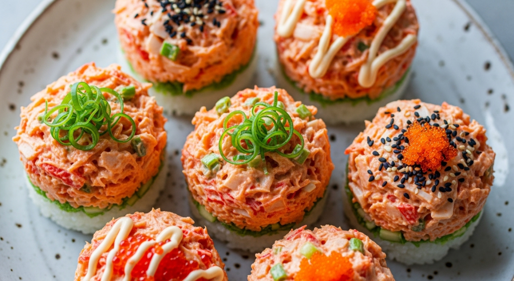 Spicy Crab Kani Sushi Cups