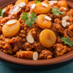 Delicious Sweet Potato Tagine: A Savory Blend of Apricots & Almonds