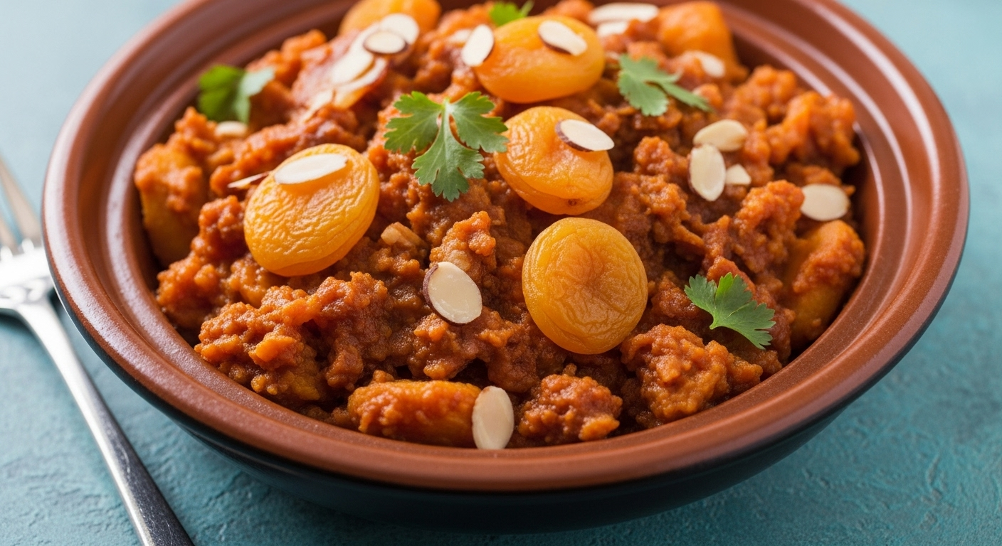 Delicious Sweet Potato Tagine: A Savory Blend of Apricots & Almonds