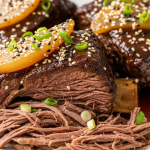 Best Tender Braised Beef Ribs in Sweet Pear & Soy Marinade